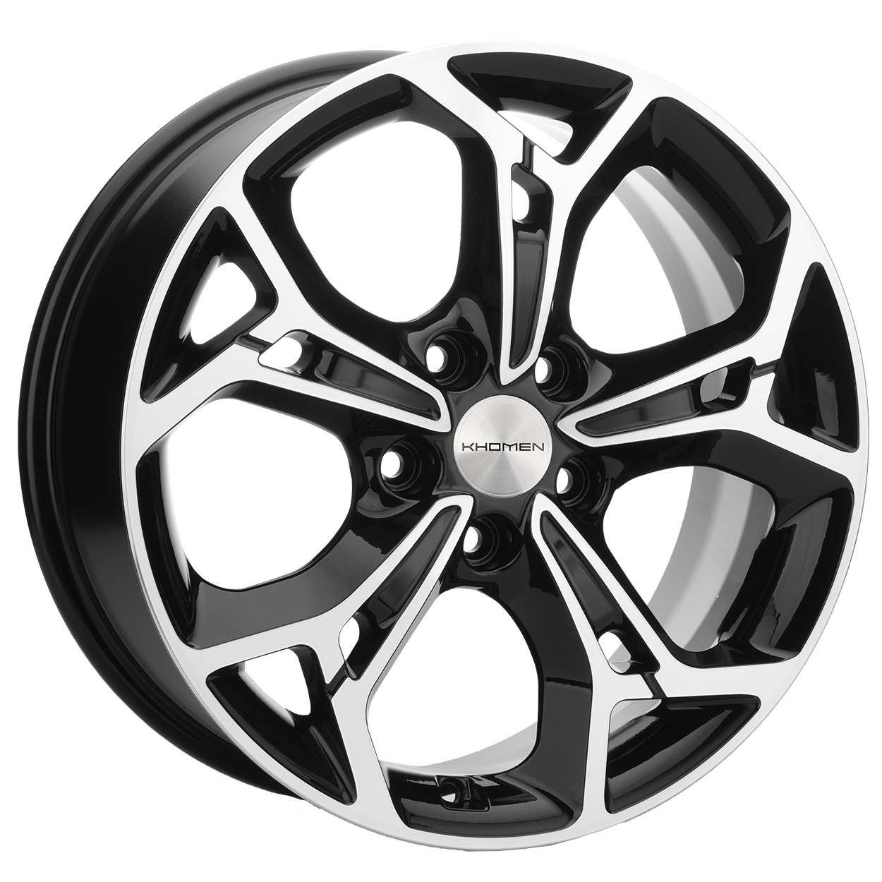 Диски Khomen Wheels KHW1702 7x17/5x112 D57.1 ET40 KHOMEN-WHEELS-BLACK-FP