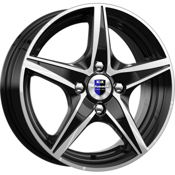 Диски K&K Мустанг 5x14/4x100 D67.1 ET45 K-AND-K-ALMAZ-CHERNYY