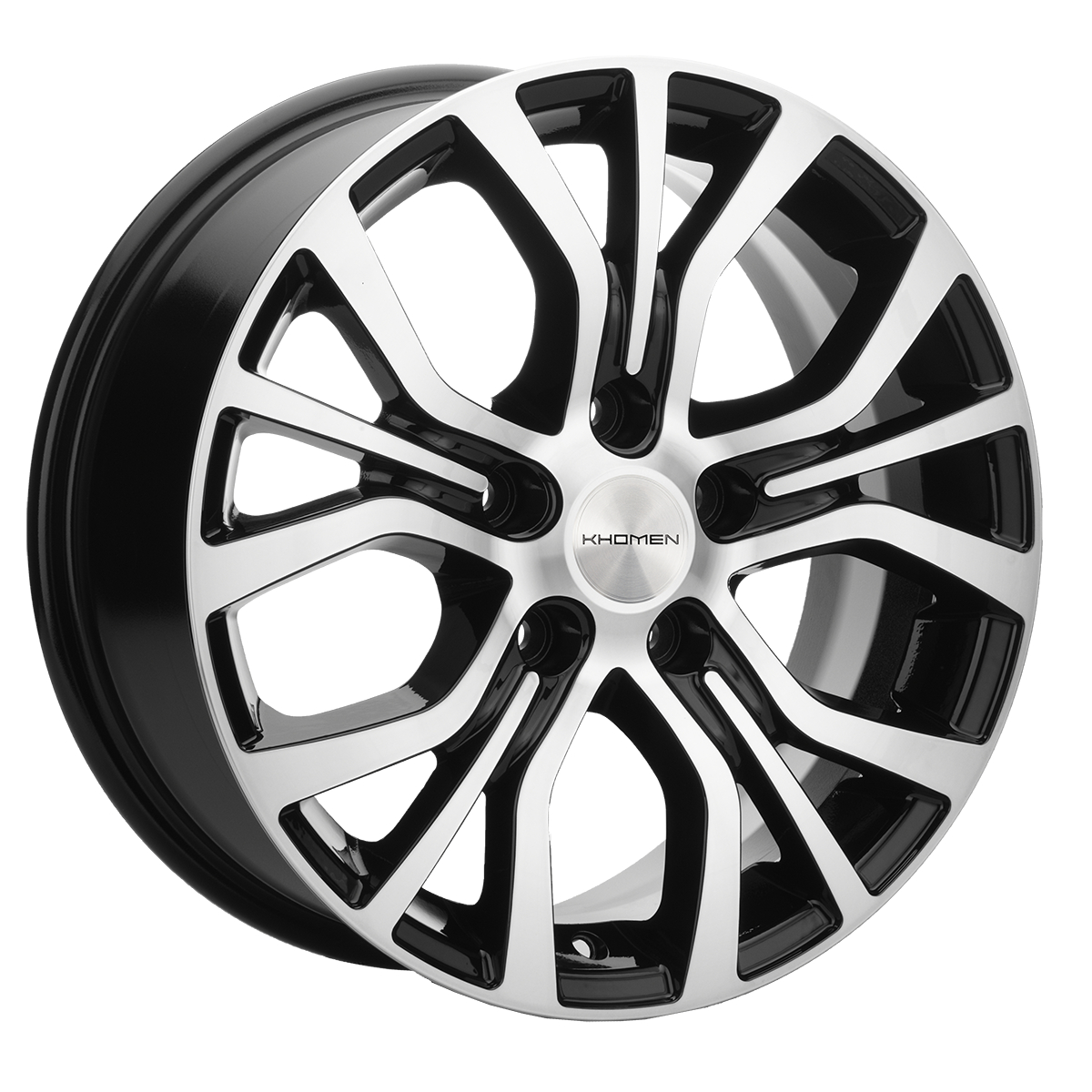 Диски Khomen Wheels KHW1608 6.5x16/5x114.3 D60.1 ET38 KHOMEN-WHEELS-BLACK-FP