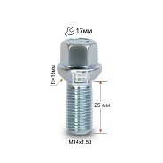 Болт M14x1.5 S25 H17 Zn сфера R13 Вектор 084100 Z