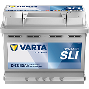 Аккумулятор Varta Dynamic SLI D43 12V 60Ah 540A L+